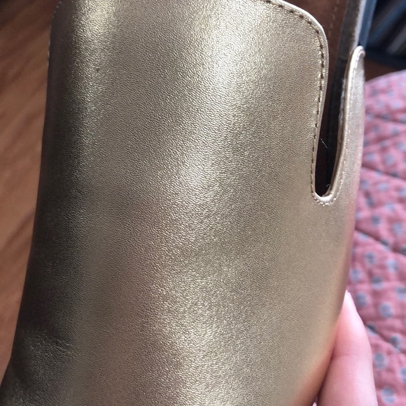 Mark Jenkins Metallic Gold Mules - Picture 5 of 5